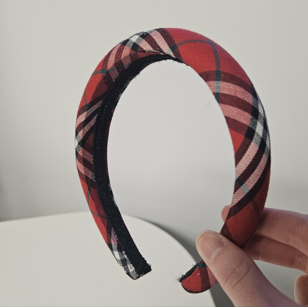 Red Plaid Headband